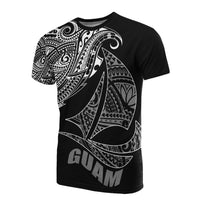 Guam T Shirt Sail Boat Black Style Unisex Black - Polynesian Pride
