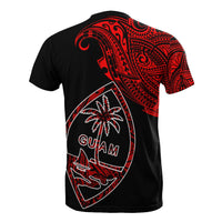 Guam T Shirt Sail Boat Red Style - Polynesian Pride