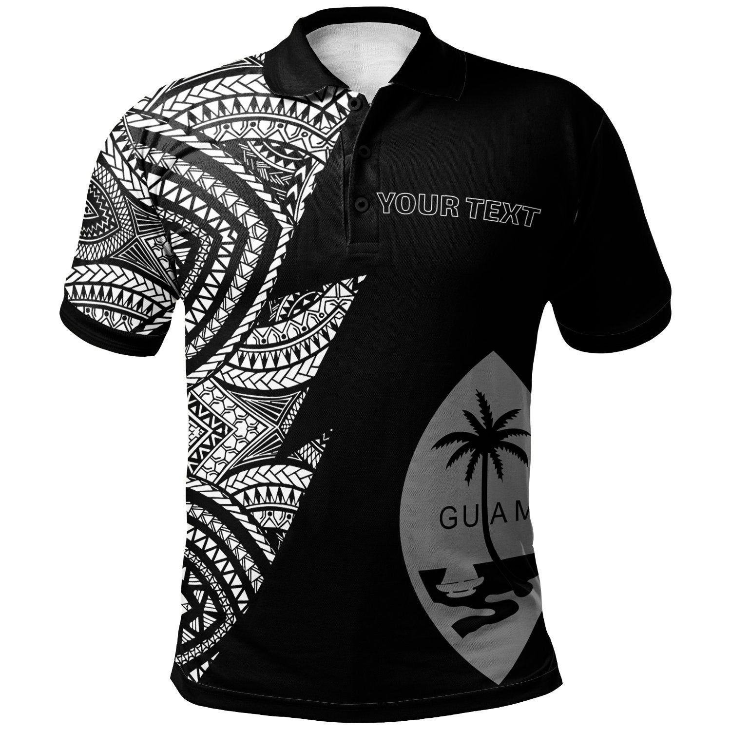 Guam Custom Polo Shirt Flash Style White Unisex White - Polynesian Pride