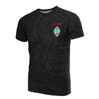 Guam All Over Print T Shirt Guam Flag Coat of Arms - Polynesian Pride