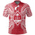 Guam Polo Shirt Guahan Coat Of Arms Map Polynesian Tattoo Red White Unisex Red - Polynesian Pride