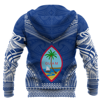 Guam Polynesian Chief Hoodie Blue Version - Polynesian Pride
