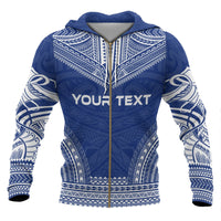 Guam Polynesian Chief Custom Zip up Hoodie Flag Version - Polynesian Pride