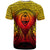 Guam T Shirt Circle Pattern Yellow - Polynesian Pride