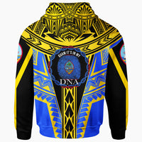 Guam Hoodie Its In My DNA Yellow Blue Color - Polynesian Pride