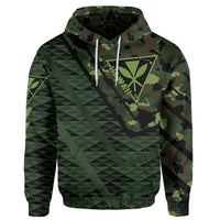 Hawaii Army Niho Mano Hoodie Camo Map AH - Polynesian Pride