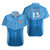 (Custom Personalised) Fiji Faithful Hawaiian Shirt Version Blue - Custom Text and Number LT13 Unisex Blue - Polynesian Pride