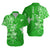 (Custom Personalised) Hawaii Hawaiian Shirt Polynesia Green Sea Turtle Honu and Map LT13 Unisex Green - Polynesian Pride