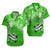 (Custom Personalised) Hawaii Hawaiian Shirt Polynesia Green Sea Turtle Honu and Hammerhead Shark LT13 Unisex Green - Polynesian Pride