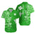 (Custom Personalised) Wallis et Futuna Hawaiian Shirt Polynesia Green Sea Turtle and Flowers LT13 Unisex Green - Polynesian Pride