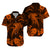 Hawaii Matching Dress and Hawaiian Shirt Polynesia Orange Shark LT13 - Polynesian Pride