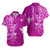 (Custom Personalised) Hawaii Hawaiian Shirt Polynesia Pink Sea Turtle Honu and Map LT13 Unisex Pink - Polynesian Pride