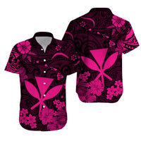 Hawaii Matching Dress and Hawaiian Shirt Polynesia Pink Kanaka Maoli LT13 - Polynesian Pride
