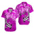 (Custom Personalised) Hawaii Hawaiian Shirt Polynesia Pink Sea Turtle Honu and Hammerhead Shark LT13 Unisex Pink - Polynesian Pride