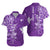 (Custom Personalised) Hawaii Hawaiian Shirt Polynesia Purple Sea Turtle Honu and Map LT13 Unisex Purple - Polynesian Pride
