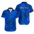 Custom Matching Hawaiian Outfits For Couples Polynesian Tribal Art Blue LT14 - Polynesian Pride