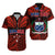 Custom Polynesian Couple Outfits Samoa Tatau Matching Dress and Hawaiian Shirt Red Polynesian Proud Samoan LT13 - Polynesian Pride