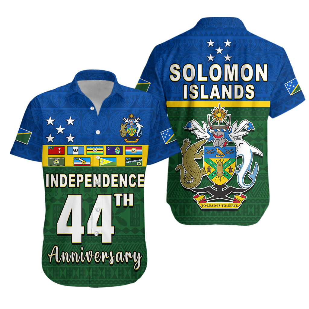 Solomon Islands National Day Hawaiian Shirt Independence Day Tapa Pattern LT13 Unisex Green - Polynesian Pride