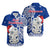 New Zealand Christmas Hawaiian Shirt Hei Tiki Blue Pohutukawa Meri Kirihimete LT14 Unisex Blue - Polynesian Pride