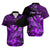 Custom Hawaii Monk Seal Matching Dress and Hawaiian Shirt Kakau with Kanaka Purple LT14 - Polynesian Pride
