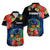 Pohnpei State Hawaiian Shirt FSM Hibiscus Flowers Mix Polynesian LT14 Blue - Polynesian Pride