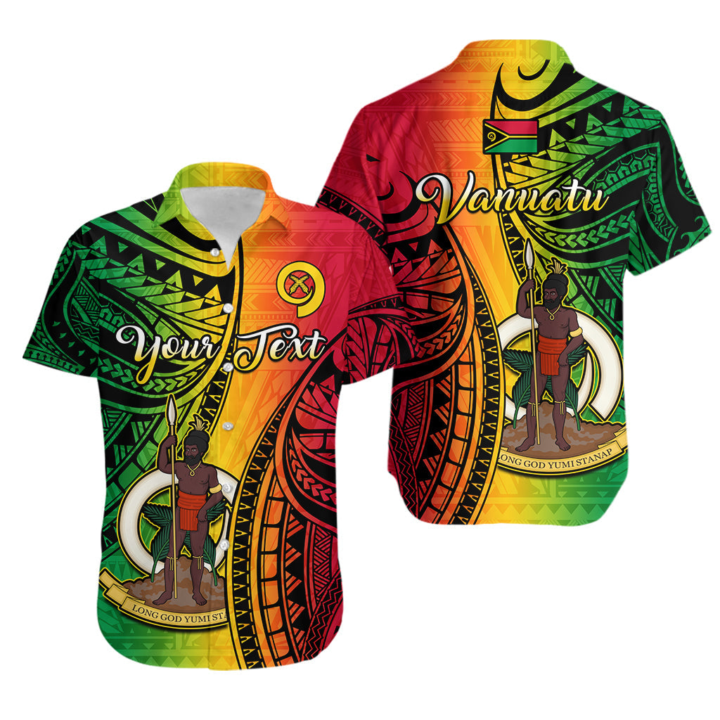 (Custom Personalised) Vanuatu Vanuatuan Shirt Luganville Polynesian Reggae Coat Of Arms LT14 Reggae - Polynesian Pride