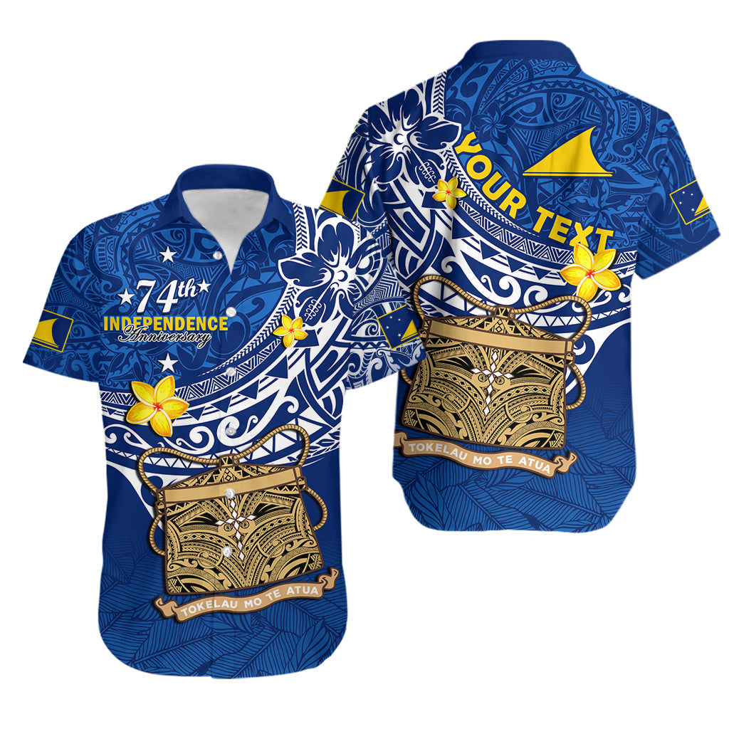 Custom Tokelau Matching Dress and Hawaiian Shirt National Badge Polynesian Happy 74th Independence Anniversary LT14 - Polynesian Pride