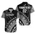 (Custom Text And Number) Fiji Rugby Hawaiian Shirt Fijian Cibi Dance Tapa Pattern Black LT14 Unisex Black - Polynesian Pride