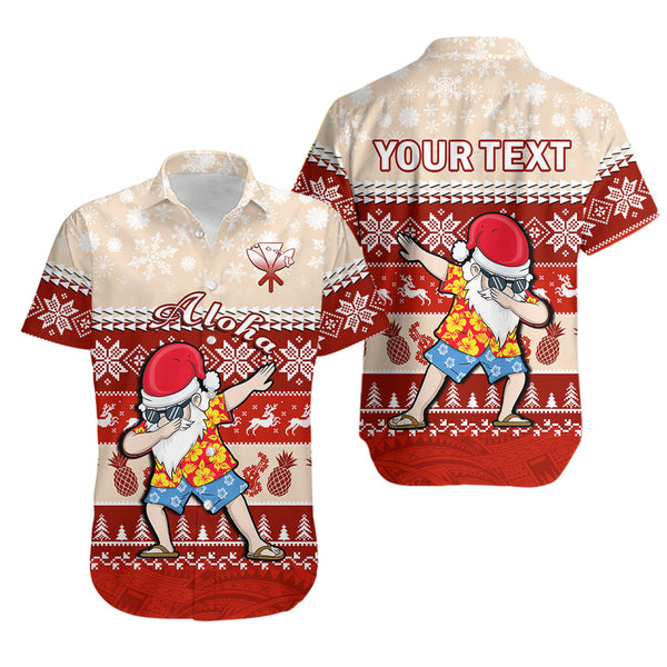 Custom Personalised) Hawaii Mele Kalikimaka Hawaiian Shirt Dabbing