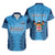 (Custom Personalised) Fiji University Hawaiian Shirt National Fijian Tapa Pattern Blue LT14 Blue - Polynesian Pride