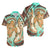 Hawaii Hawaiian Shirt Polynesian Shark And Sea Turtle Dreamy Turquoise Artsy LT14 Unisex Turquoise - Polynesian Pride