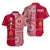 Custom Tonga Polynesian Matching Hawaiian Shirt and Dress Beulah College with Ngatu Pattern LT14 - Polynesian Pride