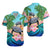 Polynesian Turtle Coconut Tree And Orchids Hawaiian Shirt LT14 Unisex Blue - Polynesian Pride