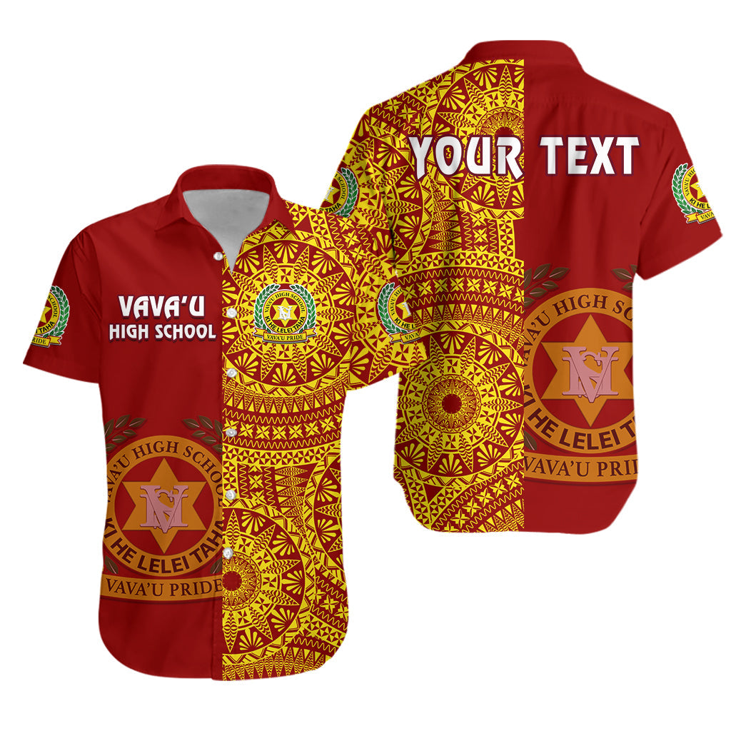 Custom Tonga Vavau High School Matching Dress and Hawaiian Shirt Tongan Ngatu Pattern LT14 - Polynesian Pride