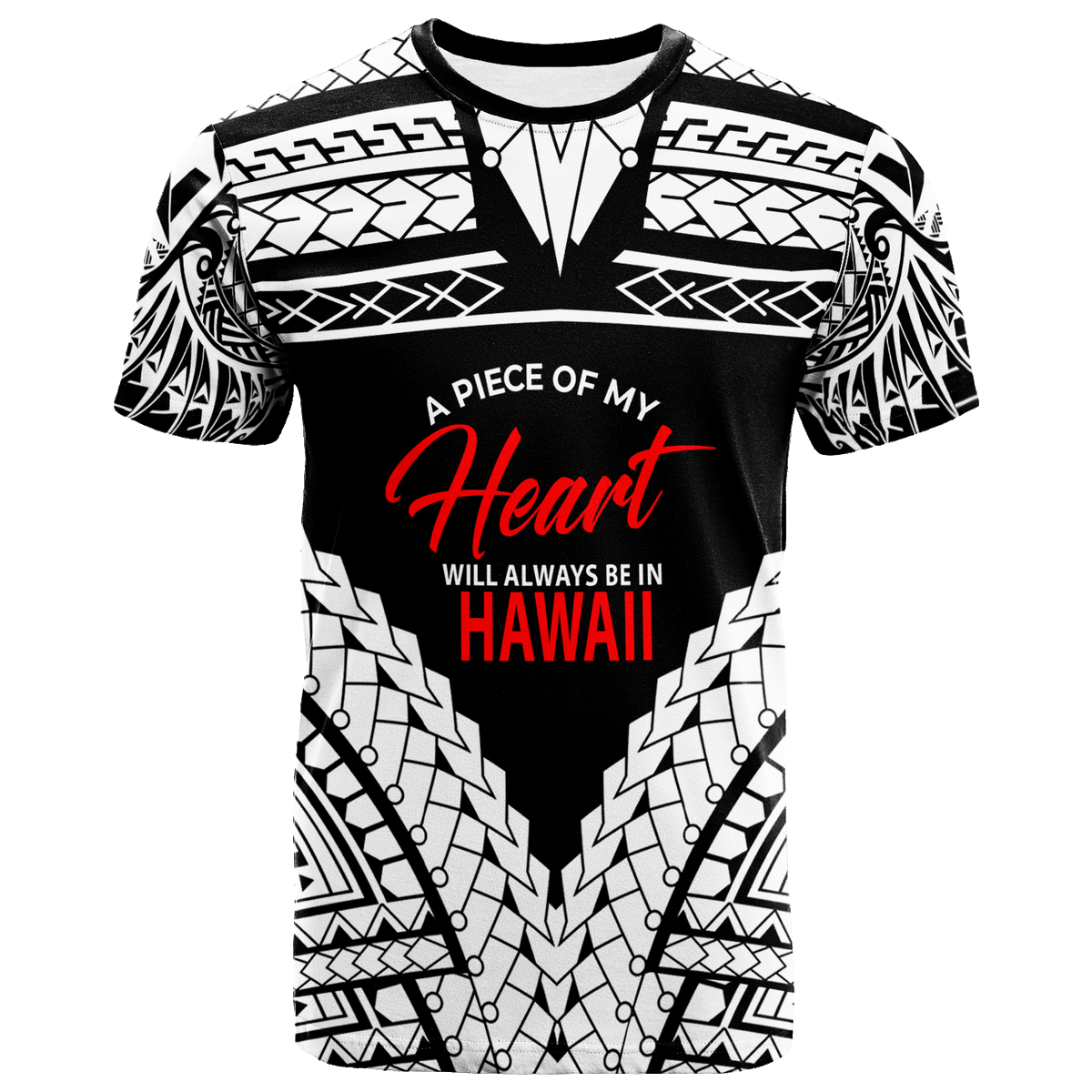 Hawaii T Shirt A Piece of My Heart Unisex White - Polynesian Pride