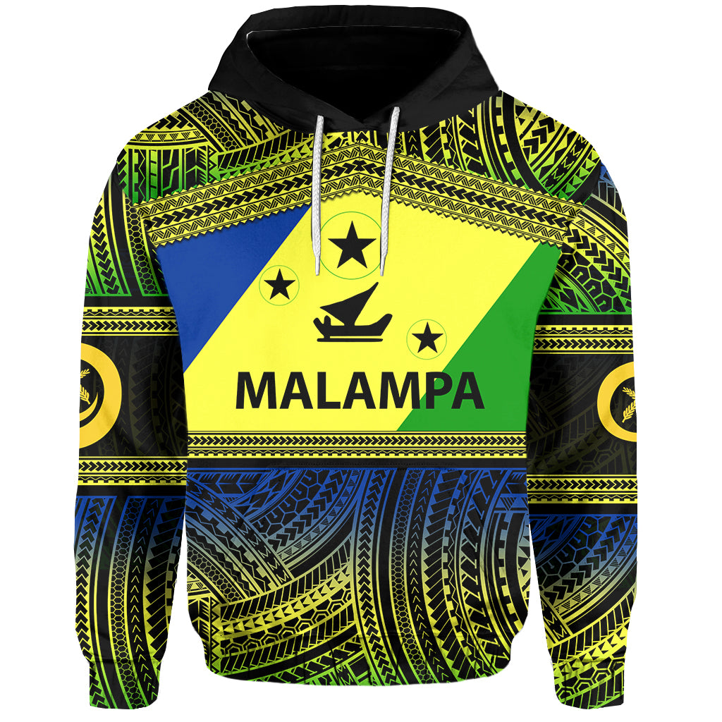 Custom Malampa Province Hoodie of Vanuatu Polynesian Patterns LT6 Pullover Hoodie Yellow - Polynesian Pride