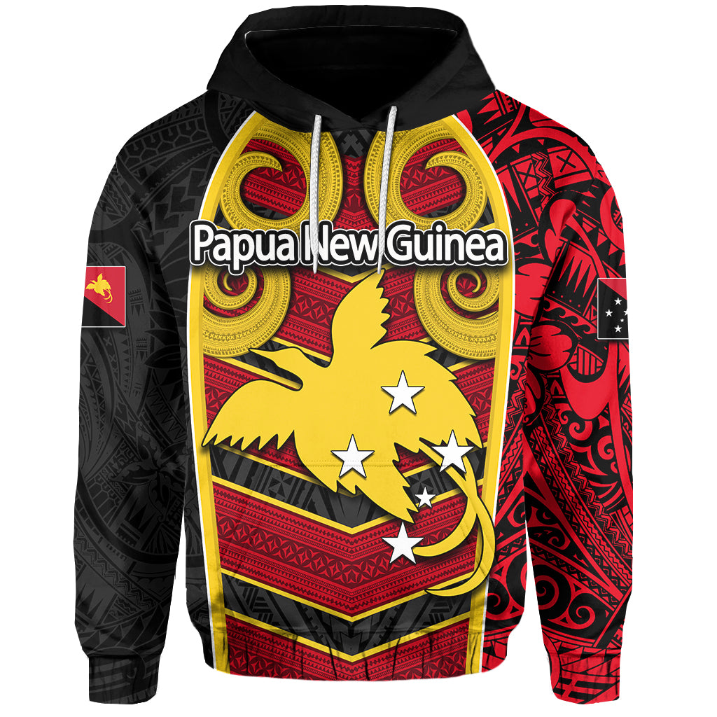 Custom Papua New Guinea Hoodie Independence Day Special Style LT6 Unisex Red - Polynesian Pride