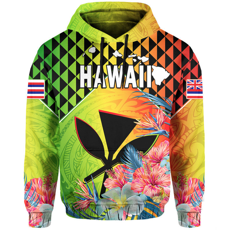 Custom Hawaii Hoodiean Tribal Kanaka Maoli Hibiscus LT14 - Polynesian Pride