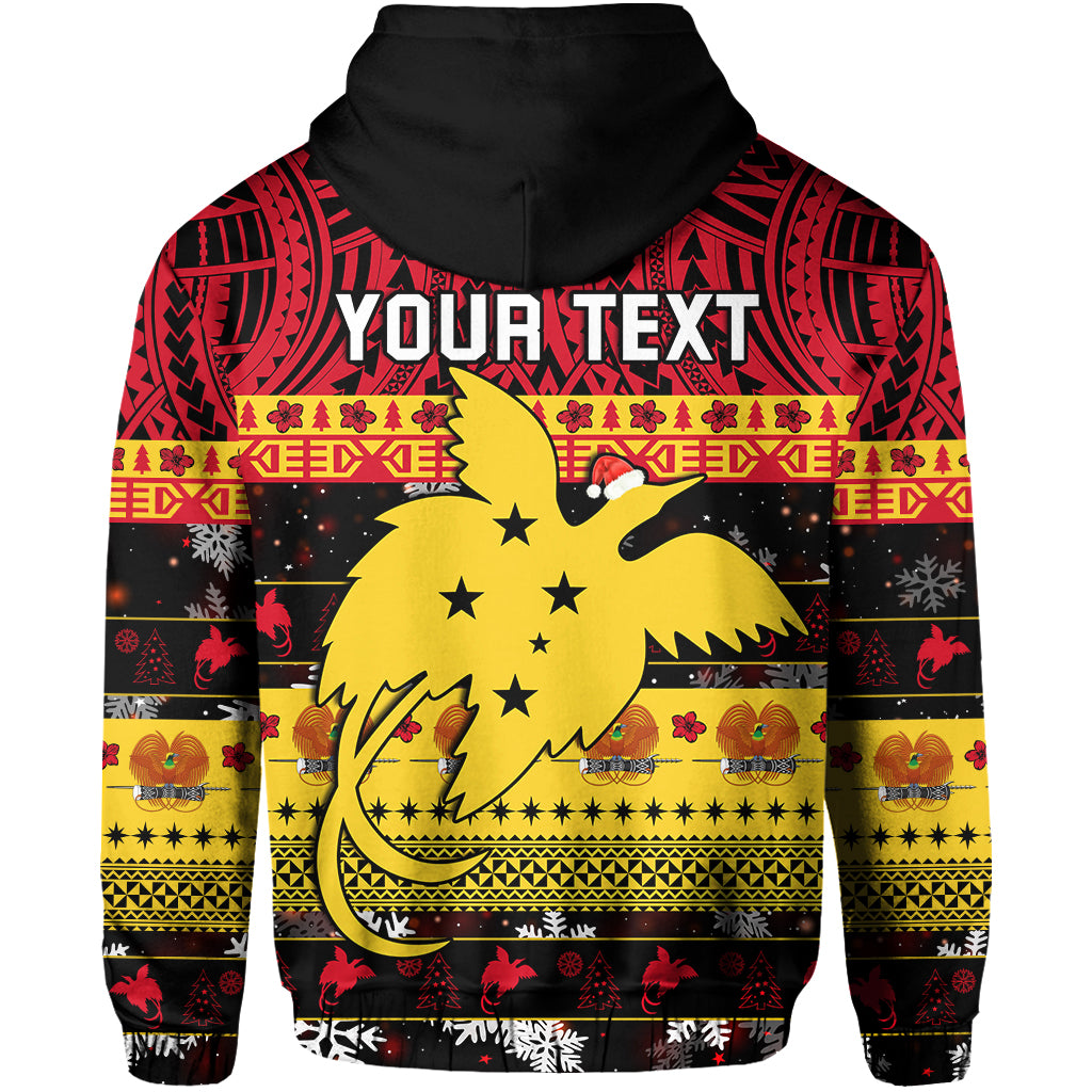 Custom Papua New Guinea Christmas Zip Hoodie Raggiana Loved LT13 - Polynesian Pride