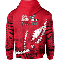 Custom Kahuku Shool Hoodie Enthusiasm Red Raiders LT13 - Polynesian Pride