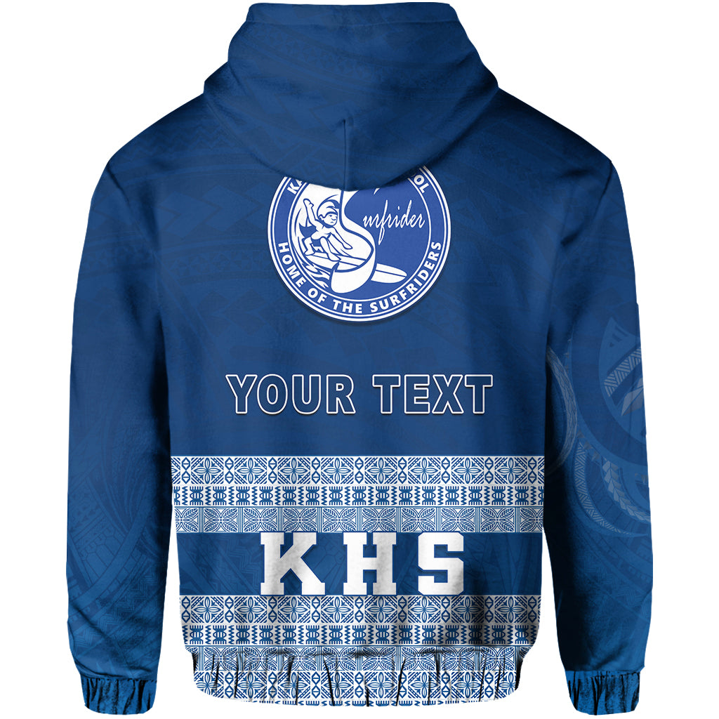 Custom Kailua High School Hoodie KHS Hawaii Pattern LT13 - Polynesian Pride