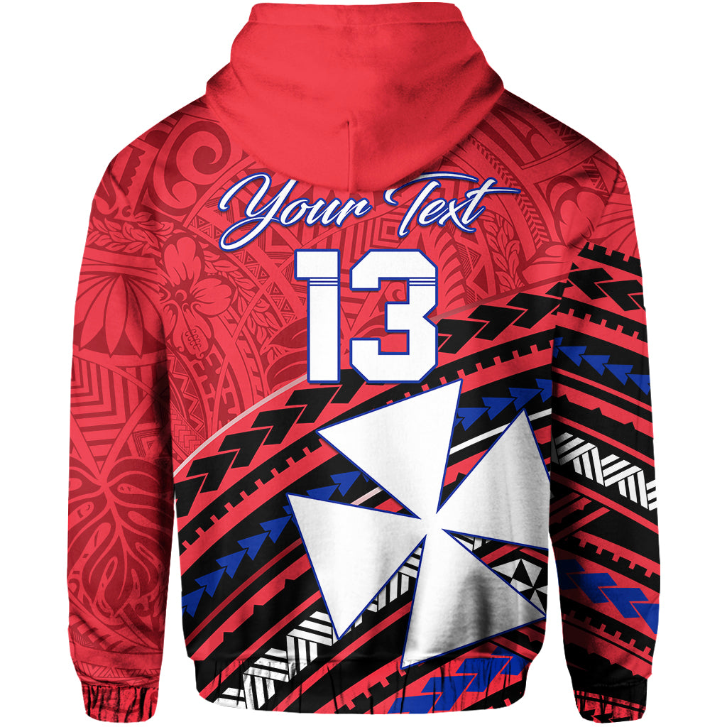 Custom Wallis and Futuna Zip Hoodie Creative Polynesian Custom Text and Number LT13 - Polynesian Pride