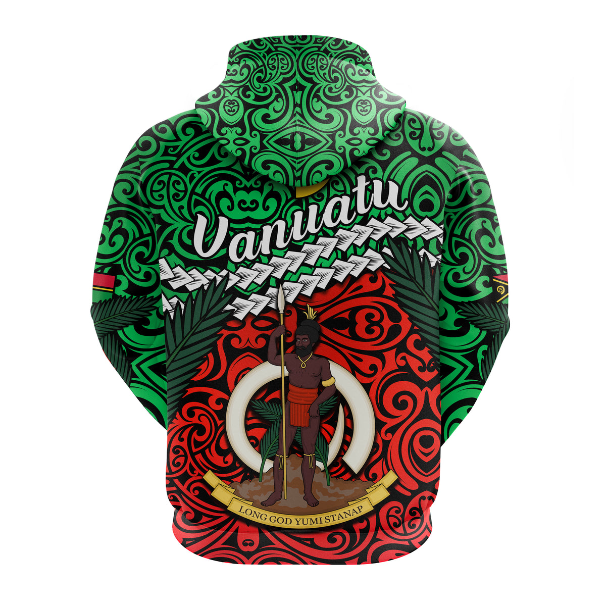 Custom Vanuatu Zip Hoodie Simple LT13 - Polynesian Pride