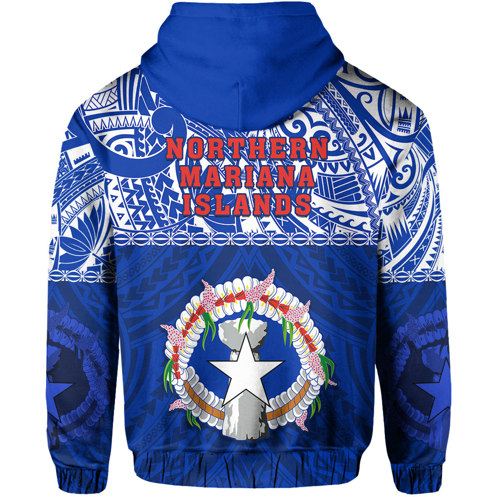 Northern Mariana Islands Zip Hoodie Polynesian CNMI Coat of Arms LT13 - Polynesian Pride