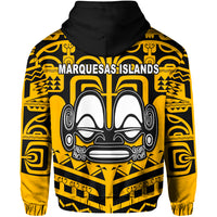 Marquesas Islands Zip Hoodie Marquesas Tattoo Version 02 LT13 - Polynesian Pride