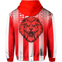 Football LABASA FA Zip Hoodie Red Lion Fiji LT13 - Polynesian Pride