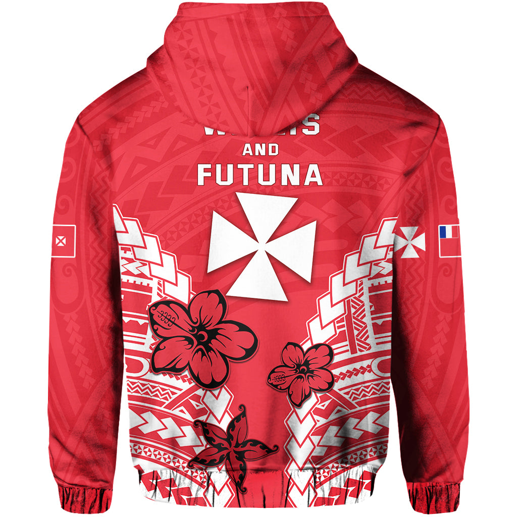 Custom Wallis and Futuna Zip Hoodie Impressive LT13 - Polynesian Pride