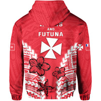 Custom Wallis and Futuna Zip Hoodie Impressive LT13 - Polynesian Pride