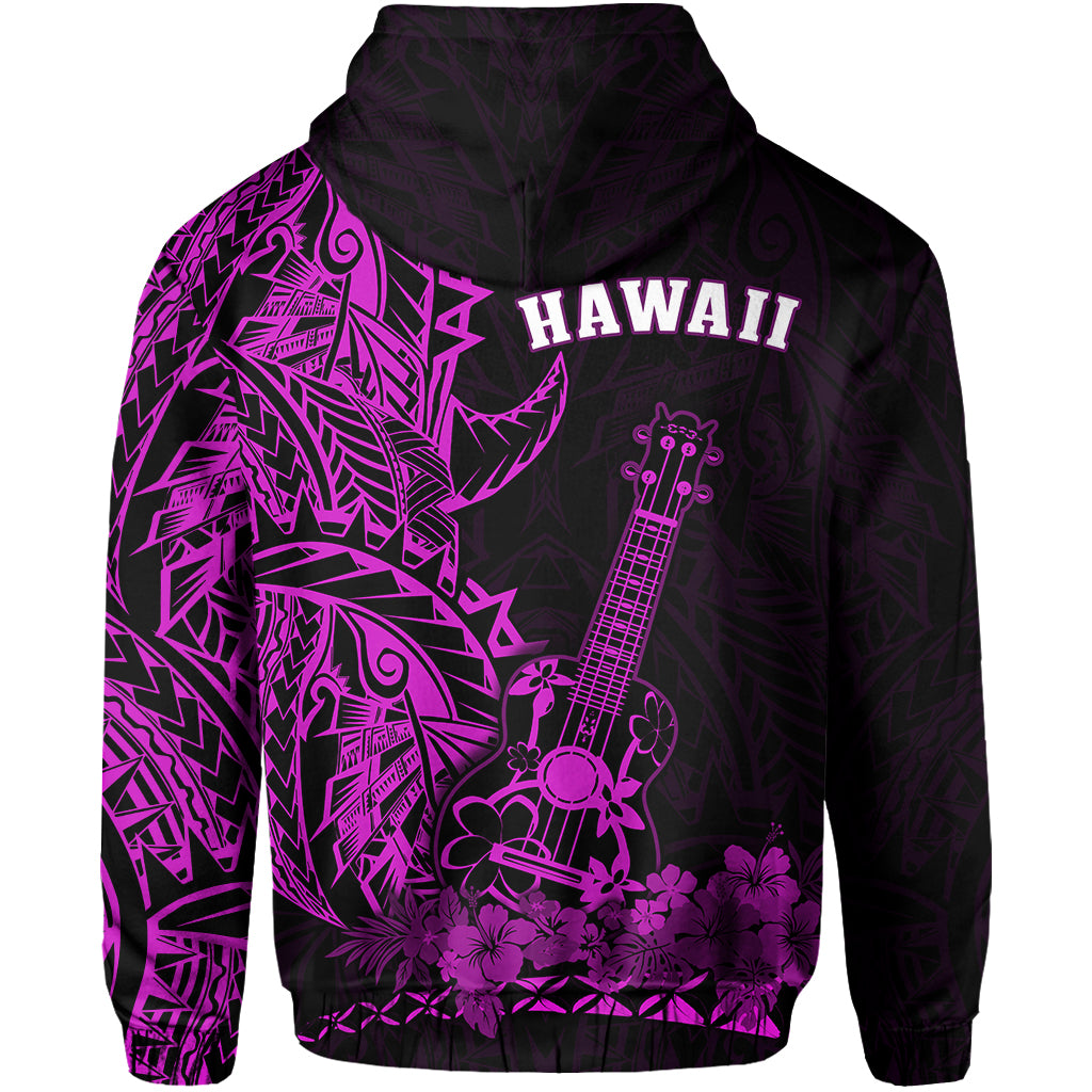 Hawaii Polynesian Hoodie Ukulele Purple LT13 - Polynesian Pride