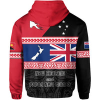 Papua New Guinea New Zealand Hoodie Maori PNG and NZ LT13 - Polynesian Pride